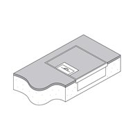 FFOB-149B/2P3D Floor Box 2 x 10Amp Round Auto switched GPOs 3 Gang Data