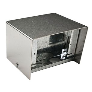 FP Series Floor Pedestal Outlet Box Stainless Steel (Blank)