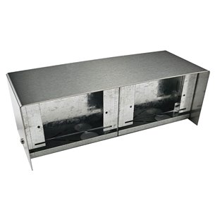 FP Series Floor Pedestal Outlet Box Stainless Steel (Back to Back Blank)