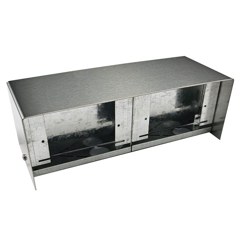 FP Series Floor Pedestal Outlet Box Stainless Steel (Back to Back Blank)