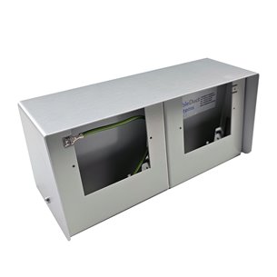 AFB20/2 Above Ground Floor Box Natural Anodised  (Back To Back Blank)