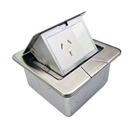 POP UP OUTLET BOX STAINLESS STEEL FLUSH 1 X Auto-Swiched Outlet