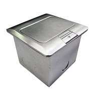 POP UP OUTLET BOX STAINLESS STEEL FLUSH 1 X Auto-Swiched Outlet (XL Carcass)