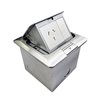 POP UP OUTLET BOX STAINLESS STEEL FLUSH 1 X Auto-Swiched Outlet (XL Carcass)