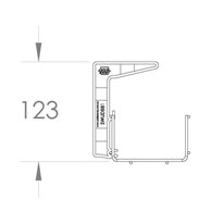  900mm Single Tier Under Desk Cable Basket KIT (White)