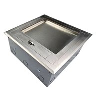 FFOB-250/8P8D STAINLESS STEEL RECESSED LID 8 POWER 8 DATA