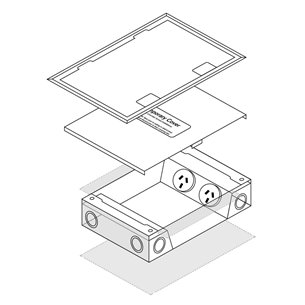 FOBSSF2P3DS70 - FFOB-290S/70 2 X 10amp Auto Switched Outlets and 3 x Single Data