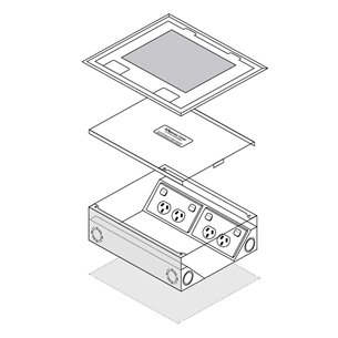 FOBSSR4STDO - FFOB-340/4P12D 4x STANDARD OUTLETS