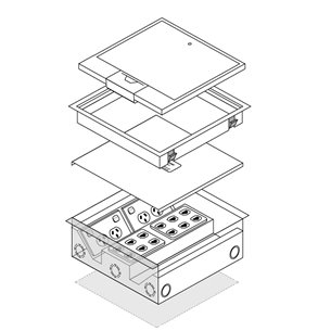 FOBPL6STDO - FFOB-538 4 X 10amp DGPO OUTLET 12 X SINGLE DATA