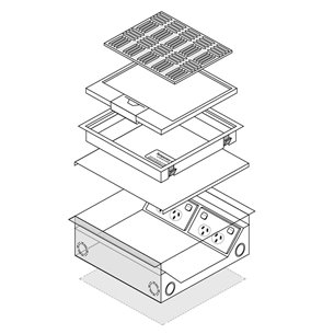 FOBPL4STDO - FFOB-568 4 x DGPO POWER OUTLETS