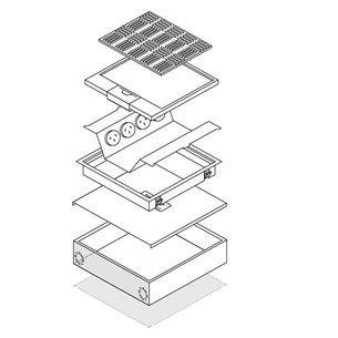 FOBPL4P4D - FFOB-570 4 X 10amp AUTO SWITCHED OUTLET 4 x SINGLE DATA