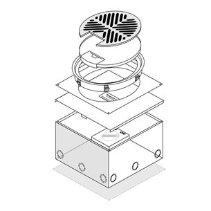FOBCCAM66C-KB - FFOB-599 KIOSK BOX PROVISION 2 X IP66 SURFACE SWITCHES