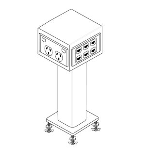 PP70 - SP72 Service Pedestal 2 Channel