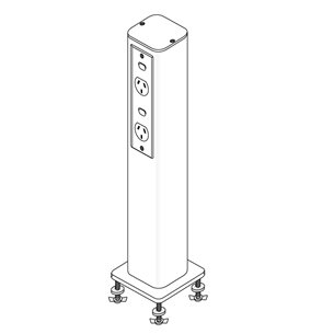 PP70 - SP75 Service Pedestal 2 Channel