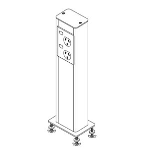 PP85 - SP87 Service Pedestal 2 Channel