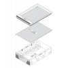 FOBSS19R8P8DS80 - FFOB-430/80-SS Floor Box 8 X Auto Switched Outlets 8 x Data