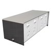 FP Series Floor Pedestal Outlet Box Stainless Steel 2 x DGPO & 4 x Data Provisions (BACK TO BACK)