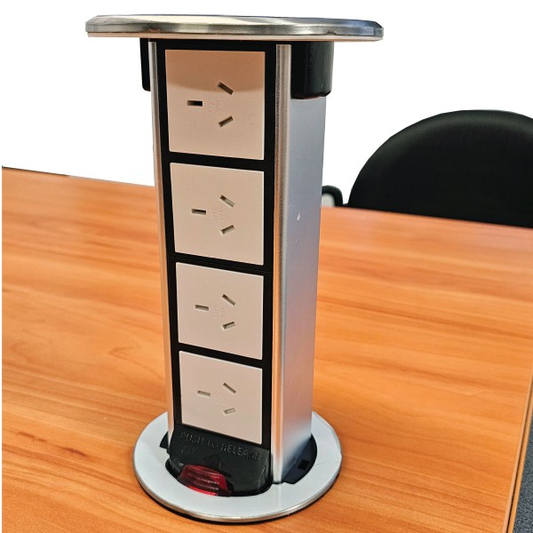 CDS4P Pop-Up Tower | 4 x 10A Outlets | Cableaway