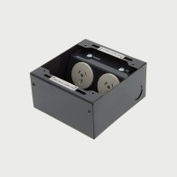 FOBBRF2PS67 -  FFOB-142 Floor Box 2 x 10Amp Round Auto switched GPOs