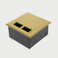 FOBBRF2PS67 -  FFOB-142 Floor Box 2 x 10Amp Round Auto switched GPOs