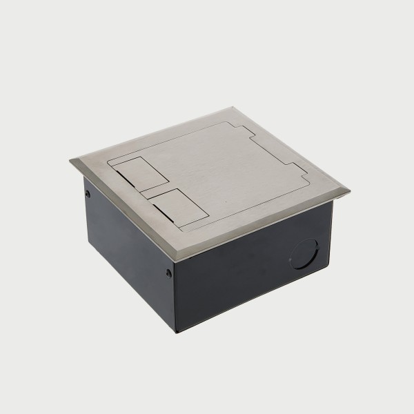 FOBSSF2PS67 - FFOB-143 Floor Box 2 x 10Amp Round Auto switched GPOs