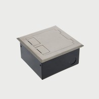 FOBSSF2PS67 - FFOB-143 Floor Box 2 x 10Amp Round Auto switched GPOs