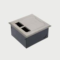 FOBSSF2PS67 - FFOB-143 Floor Box 2 x 10Amp Round Auto switched GPOs