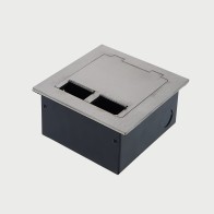 FOBSSF2PS67-SE - FFOB-143F Floor Box 2 x 10Amp Round Auto switched GPOs