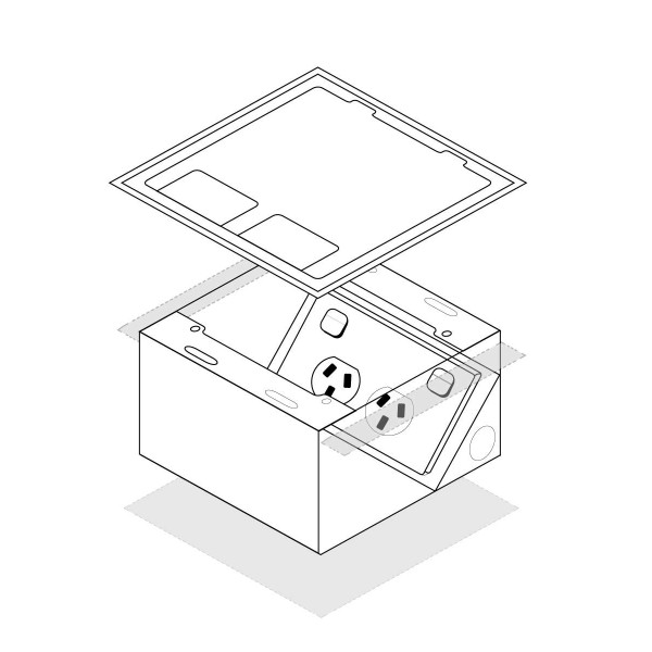 FFOB-145 Floor Box 1 Standard DGPO
