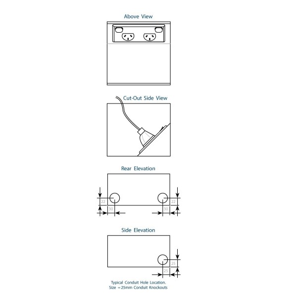 FFOB-145 Floor Box 1 Standard DGPO