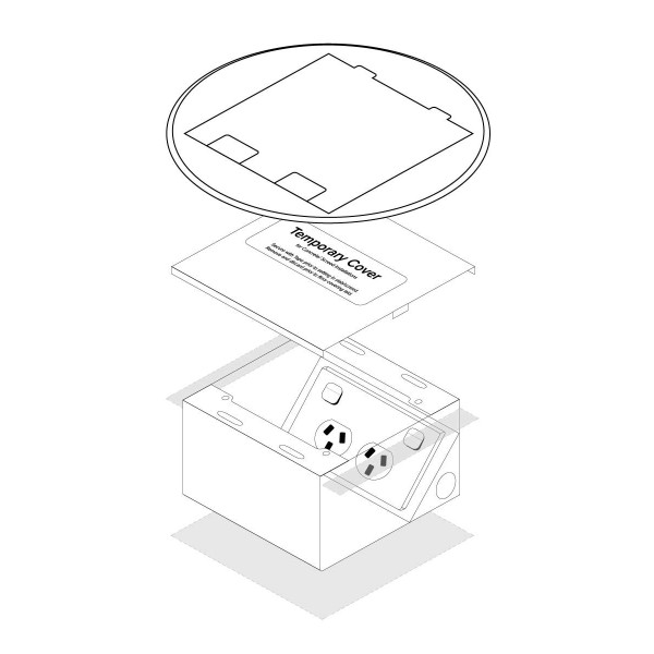 FFOB-145R Floor Box 1 Standard DGPO