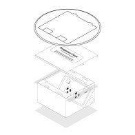 FFOB-145R Floor Box 1 Standard DGPO