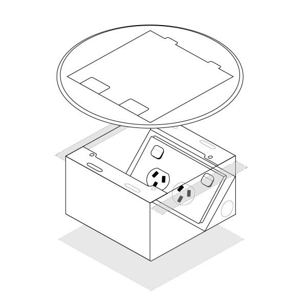 FFOB-145R Floor Box 1 Standard DGPO