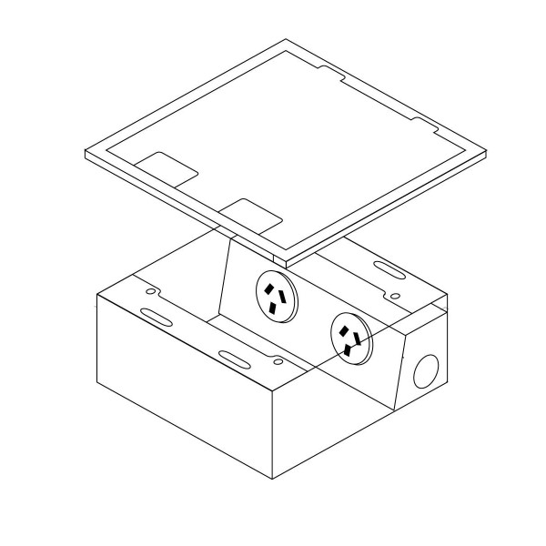 FFOB-145F Floor Box 1 Standard DGPO