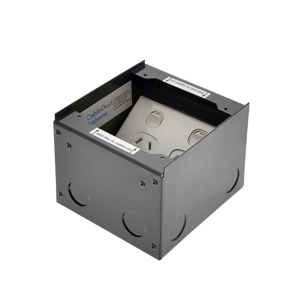 FOBBRF1STDO3D - FFOB-147 Floor Box 1 x Standard  DGPOs + 3 Data Provisions