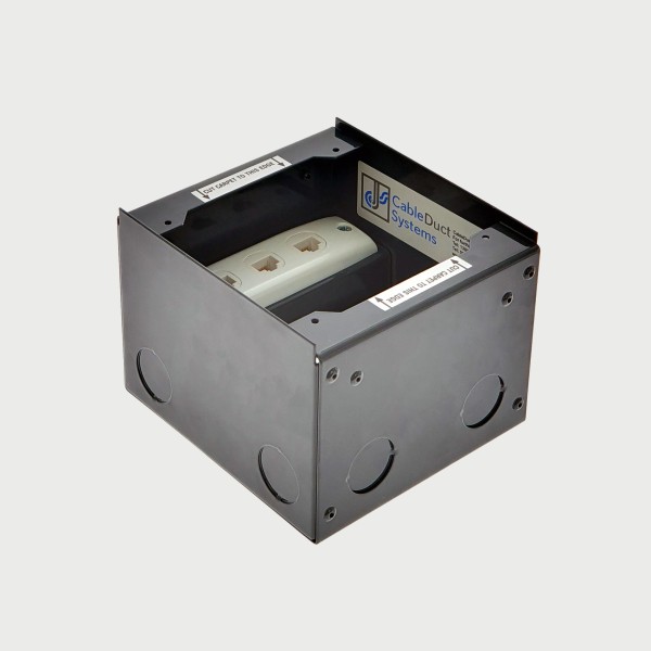 FOBBRF1STDO3D - FFOB-147 Floor Box 1 x Standard  DGPOs + 3 Data Provisions