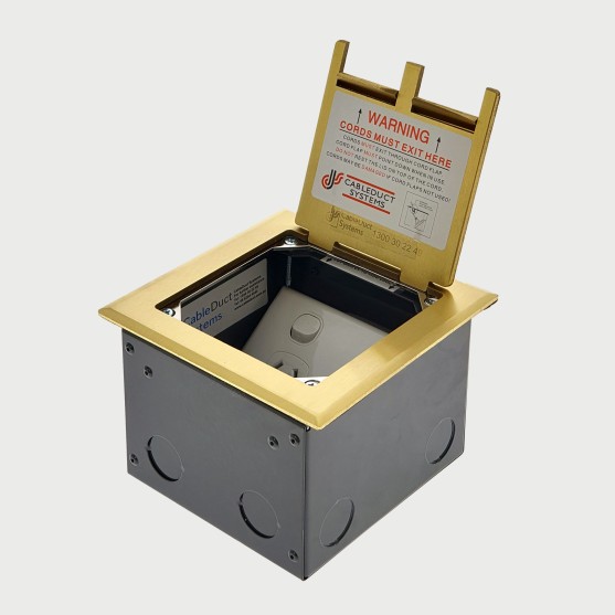 FOBBRF1STDO3D - FFOB-147 Floor Box 1 x Standard  DGPOs + 3 Data Provisions