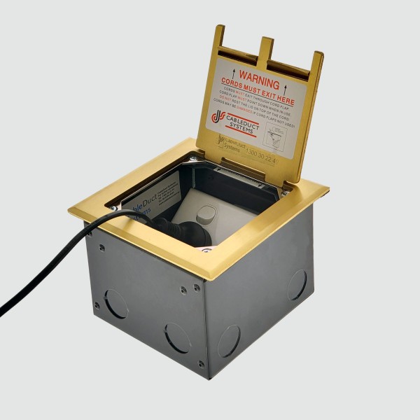 FOBBRF1STDO3D - FFOB-147 Floor Box 1 x Standard  DGPOs + 3 Data Provisions