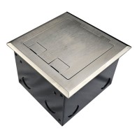 FOBSSF1STDO3D - FFOB-148 Floor Box 1 x Double GPO Outlet + 3 Data Provisions