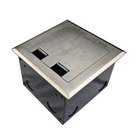 FOBSSF1STDO3D - FFOB-148 Floor Box 1 x Double GPO Outlet + 3 Data Provisions