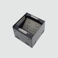FOBSSBF1STDO3D - FFOB-148BLK Floor Box 1 x Standard  DGPOs + 3 Data Provisions