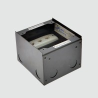 FOBSSBF1STDO3D - FFOB-148BLK Floor Box 1 x Standard  DGPOs + 3 Data Provisions