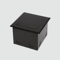 FOBSSBF1STDO3D - FFOB-148BLK Floor Box 1 x Standard  DGPOs + 3 Data Provisions