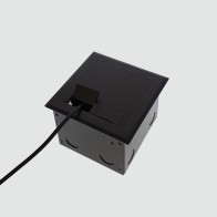 FOBSSBF1STDO3D - FFOB-148BLK Floor Box 1 x Standard  DGPOs + 3 Data Provisions