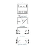 FFOB-148BLK Floor Box 1 x Standard  DGPOs + 3 Data Provisions