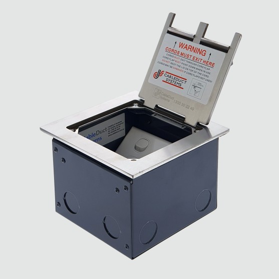 FOBSSF1STDO3D-SE -  FFOB-148F Floor Box 1 x Standard  DGPOs + 3 Data Provisions