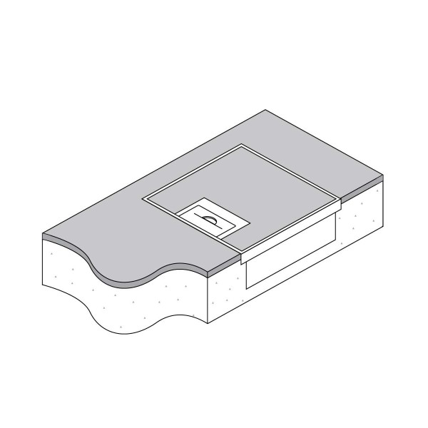 FFOB149SS19R2P - FFOB-149/2A Floor Box 2 x 10Amp Round Auto switched GPOs