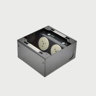 FOBBR19R2PS67 - FFOB-149B-2A Floor Box 2 x 10Amp Round Auto switched GPOs