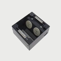 FOBBR19R2PS67 - FFOB-149B-2A Floor Box 2 x 10Amp Round Auto switched GPOs