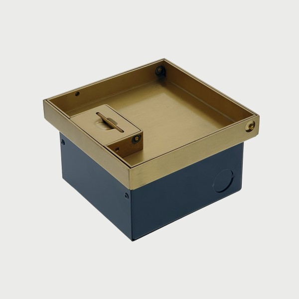 FOBBR19R2PS67 - FFOB-149B-2A Floor Box 2 x 10Amp Round Auto switched GPOs